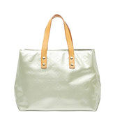 ルイ ヴィトン モノグラム ヴェルニ リードPM ハンドバッグ M91145 グリ シルバー パテントレザー レディース LOUIS VUITTON 【中古】